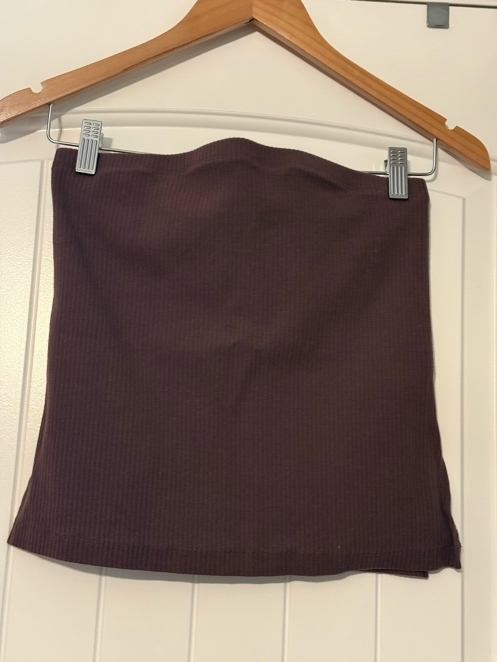 American Eagle Outfitters Ribbed Tube top- Brown